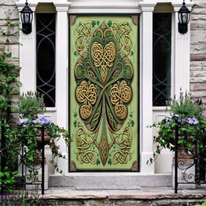 Green And Gold Celtic Door Cover St Patrick s Day Door Cover St Patrick s Day Door Decor 2 kycspw.jpg