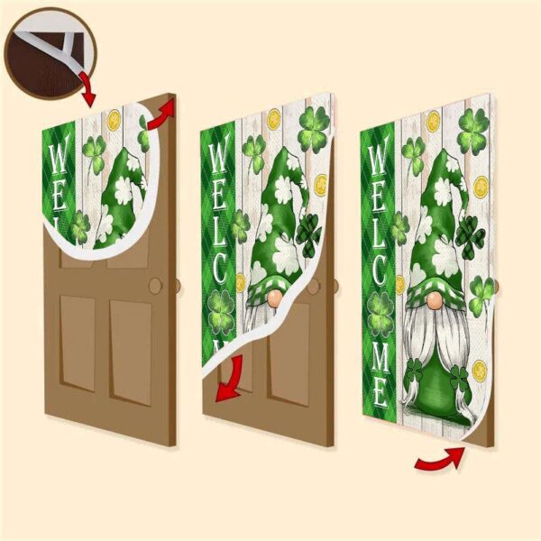 Green Gnome Door Cover, St Patrick’s Day Door Cover, St Patrick’s Day Door Decor