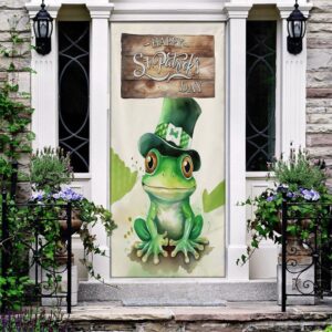 Happy Patrick s Day Door Cover Gift For Frog Lovers St Patrick s Day Door Cover St Patrick s Day Door Decor 2 s1o5dc.jpg
