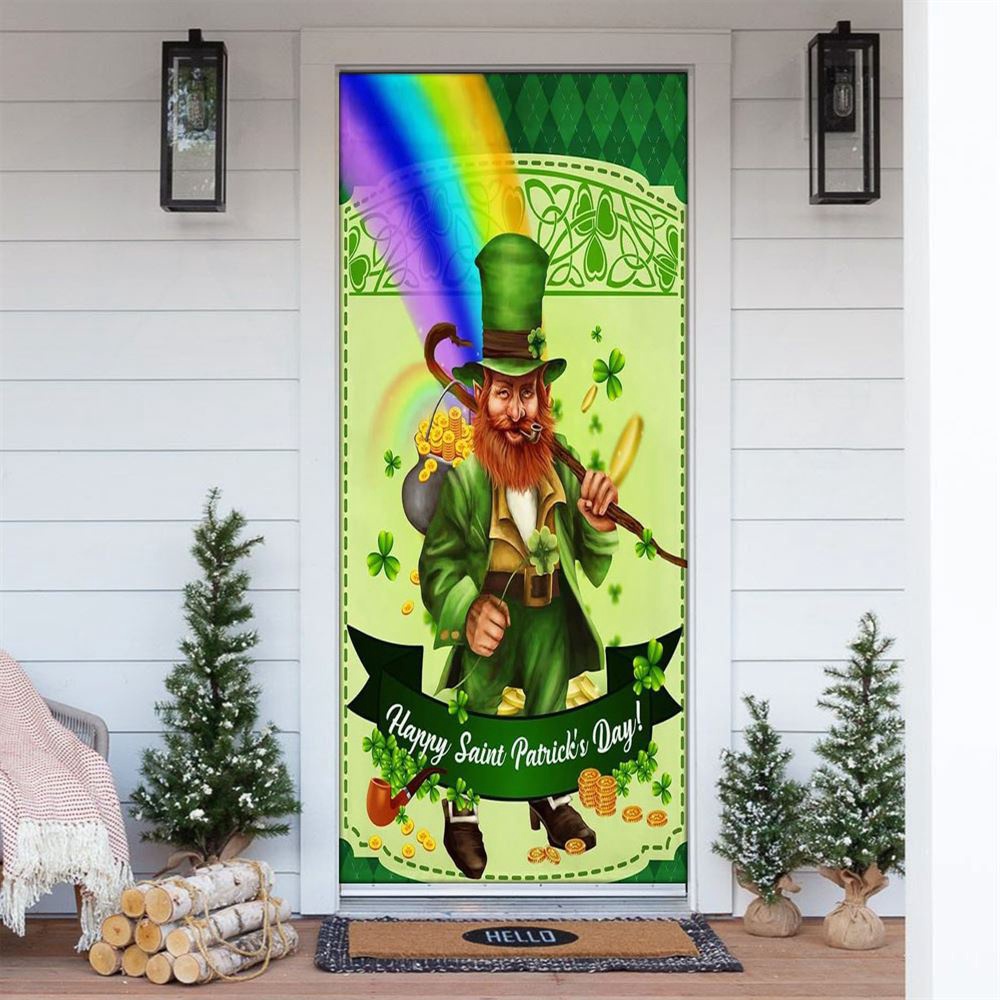 Happy Patrick’s Day Leprechaun Door Cover, St Patrick’s Day Door Cover, St Patrick’s Day Door Decor Happy Patrick’s Day Leprechaun Door Cover, St Patrick’s Day Door Cover, St Patrick’s Day Door Decor