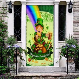 Happy Saint Patrick Day Leprechaun Door Cover St Patrick s Day Door Cover St Patrick s Day Door Decor 2 a0tbvw.jpg
