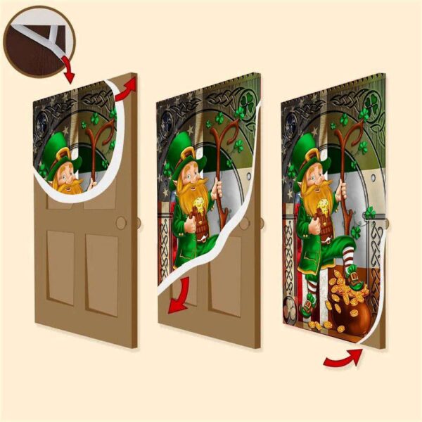 Happy Saint Patrick’s Day Irish American 1 Door Cover, St Patrick’s Day Door Cover, St Patrick’s Day Door Decor