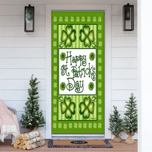 Happy St Patrick’s Day Door Cover, St Patrick’s Day Door Cover, St Patrick’s Day Door Decor