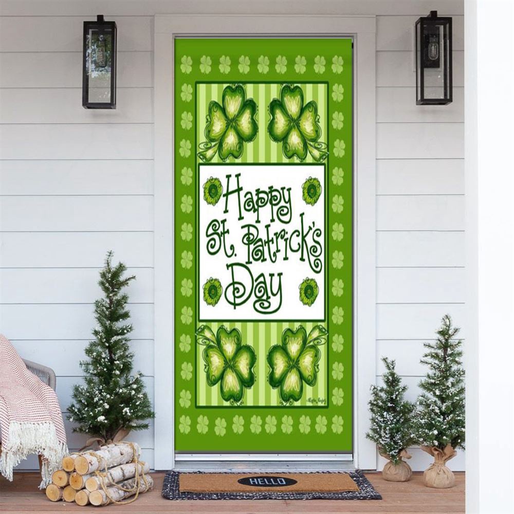 Happy St Patrick’s Day Door Cover, St Patrick’s Day Door Cover, St Patrick’s Day Door Decor Happy St Patrick’s Day Door Cover, St Patrick’s Day Door Cover, St Patrick’s Day Door Decor