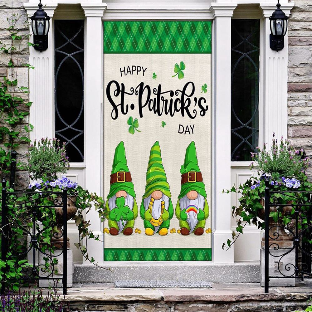 Happy St Patrick’s Day Gnome Door Covers, St Patrick’s Day Door Cover, St Patrick’s Day Door Decor Happy St Patrick’s Day Gnome Door Covers, St Patrick’s Day Door Cover, St Patrick’s Day Door Decor