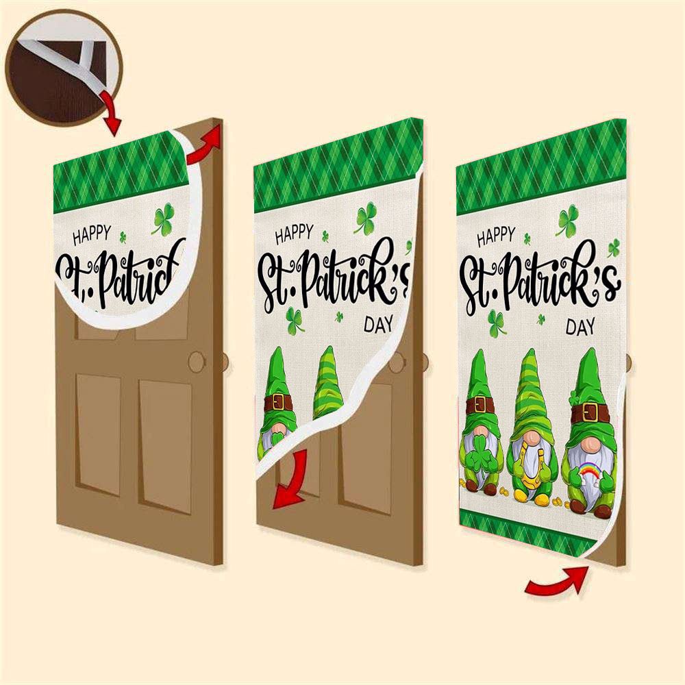 Happy St Patrick’s Day Gnome Door Covers, St Patrick’s Day Door Cover, St Patrick’s Day Door Decor Happy St Patrick’s Day Gnome Door Covers, St Patrick’s Day Door Cover, St Patrick’s Day Door Decor