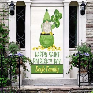 Happy St Patrick s Day Gnome Personalized Door Cover St Patrick s Day Door Cover St Patrick s Day Door Decor 2 olcxfk.jpg