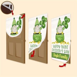Happy St Patrick s Day Gnome Personalized Door Cover St Patrick s Day Door Cover St Patrick s Day Door Decor 3 pqqgbz.jpg