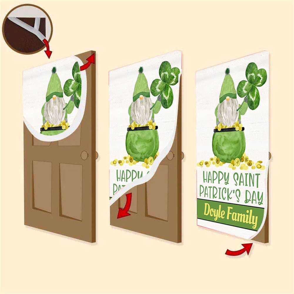 Happy St Patrick’s Day Gnome Personalized Door Cover, St Patrick’s Day Door Cover, St Patrick’s Day Door Decor Happy St Patrick’s Day Gnome Personalized Door Cover, St Patrick’s Day Door Cover, St Patrick’s Day Door Decor