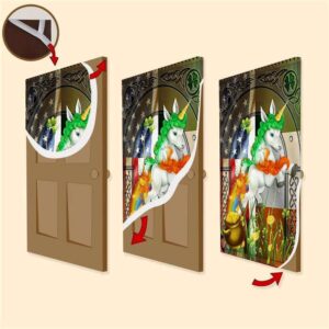 Happy St Patrick s Day Irish American Unicorn Door Cover St Patrick s Day Door Cover St Patrick s Day Door Decor 3 hvtuqg.jpg