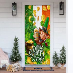 Happy St Patrick’s Day Irish Door Cover,…