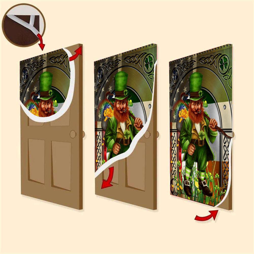 Happy St Patricks Day Irish American Leprechaun Door Cover, St Patrick’s Day Door Cover, St Patrick’s Day Door Decor Happy St Patricks Day Irish American Leprechaun Door Cover, St Patrick’s Day Door Cover, St Patrick’s Day Door Decor