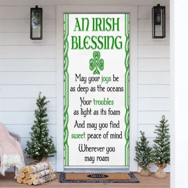 Irish Blessing Door Cover St Patrick’s Day, St Patrick’s Day Door Cover, St Patrick’s Day Door Decor