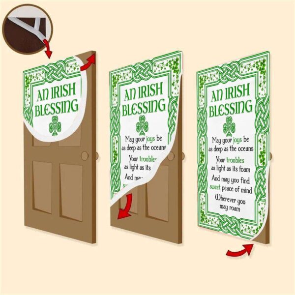 Irish Blessing Door Cover St Patrick’s Day, St Patrick’s Day Door Cover, St Patrick’s Day Door Decor