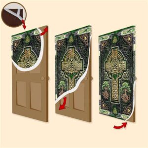 Irish Celtic Cross Happy Saint Patrick s Day Door Cover St Patrick s Day Door Cover St Patrick s Day Door Decor 3 to8rkp.jpg
