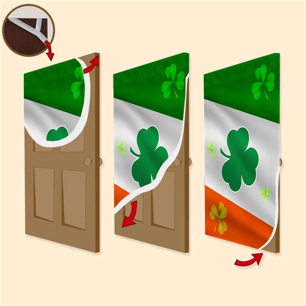 Irish Shamrock Door Cover, St Patrick’s Day Door Cover, St Patrick’s Day Door Decor