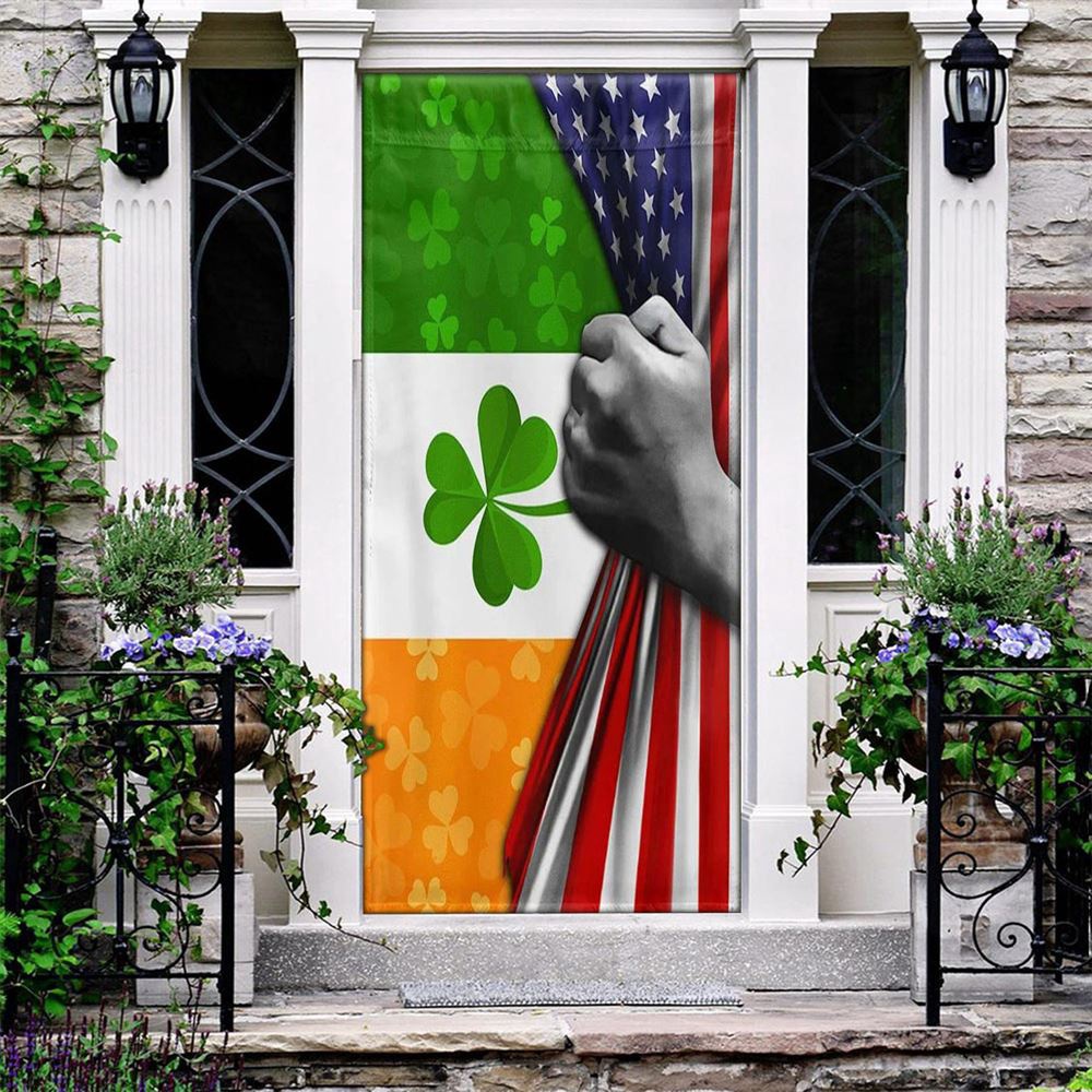 Irish Shamrock Door Covers, St Patrick’s Day Door Cover, St Patrick’s Day Door Decor
