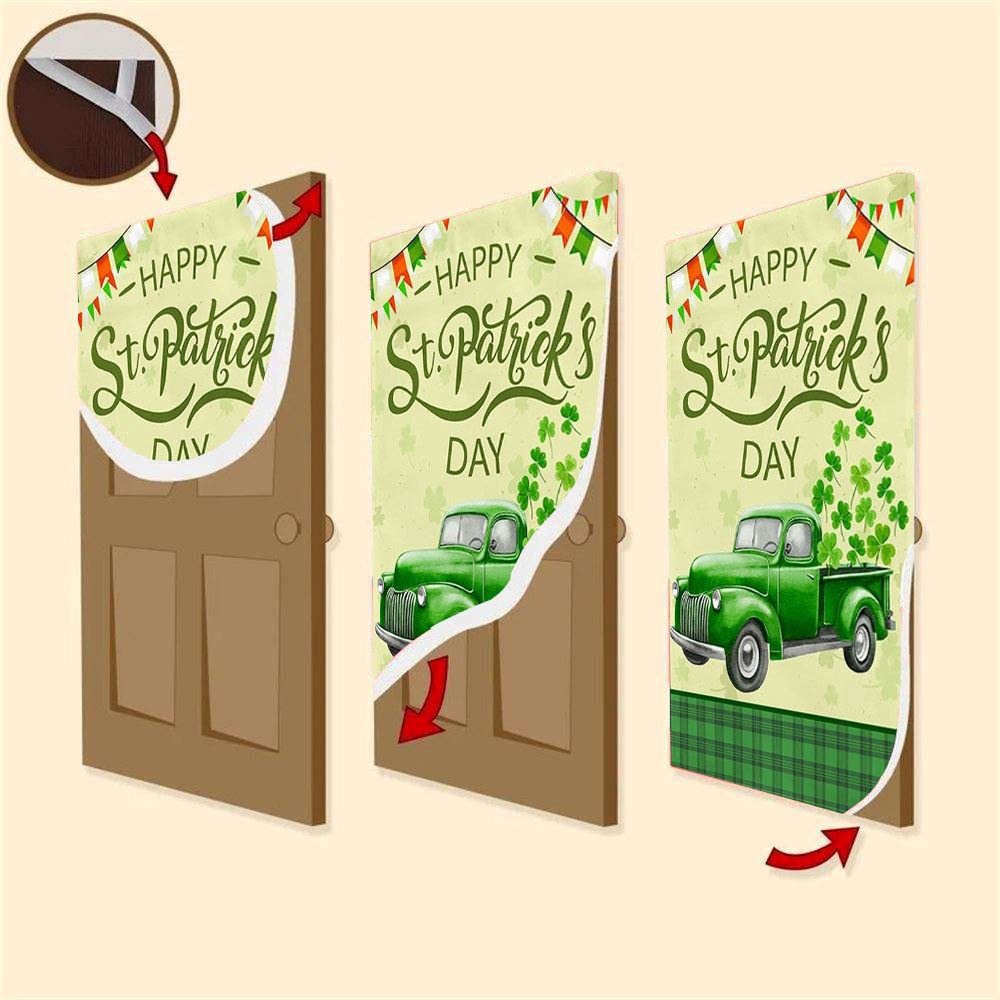Irish Shamrock Truck Door Cover, St Patrick’s Day Door Cover, St Patrick’s Day Door Decor