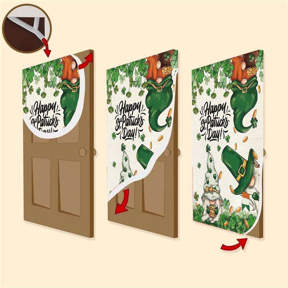 Look At This Gnomes Door Cover, St Patrick’s Day Door Cover, St Patrick’s Day Door Decor