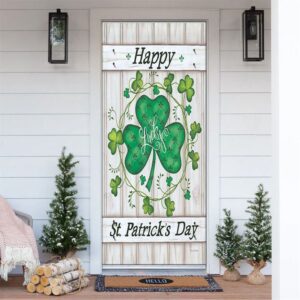 Lucky Clovers Happy St Patrick’s Day Door…