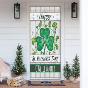 Lucky Clovers Happy St Patrick’s Day Personalized…