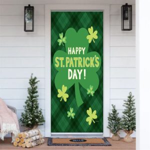 Lucky Shamrocks Door Cover, St Patrick’s Day…