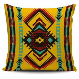 Native American Pillow Case, Abstract Geometric Ornament…