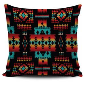 Native American Pillow Case, Black Native Tribes…