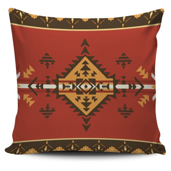Native American Pillow Case, Geometric Pattern Red Pillow Covers, Native American Pillow Covers