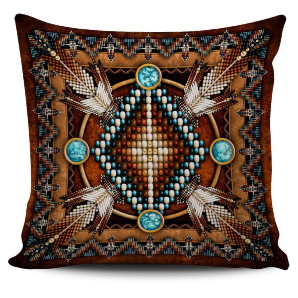 Native American Pillow Case, Mandala Brown Pillow Covers, Native American Pillow Covers