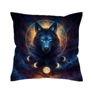 Native American Pillow Case, Moon Eclipse And…