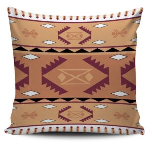 Native American Pillow Case, Native Pink Geometric…