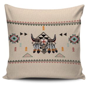 Native American Pillow Case, Pride Bison Native…