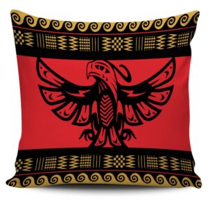 Native American Pillow Case, Red Phoenix Native…