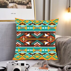 Native American Pillow Case, Seamless Colorful Pillow…