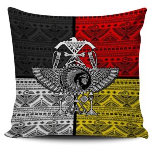 Native American Pillow Case, Tribe Chief Thunderbird…