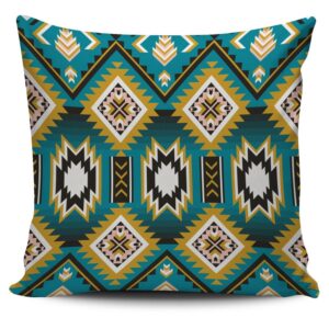 Native American Pillow Case, Turquoise Native American…
