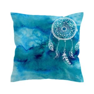 Native American Pillow Case Watercolor Dream Catcher Pillow Case Pink and Blue Pillow Covers Native American Pillow Covers 1 kozjex.jpg