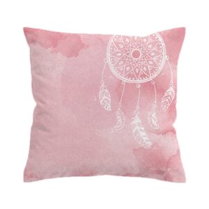 Native American Pillow Case Watercolor Dream Catcher Pillow Case Pink and Blue Pillow Covers Native American Pillow Covers 3 b4rvpx.jpg