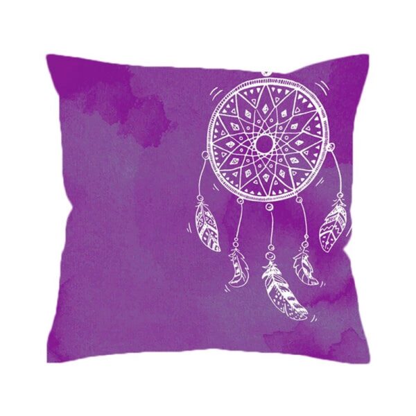Native American Pillow Case, Watercolor Dream Catcher Pillow Case Pink and Blue Pillow Covers, Native American Pillow Covers