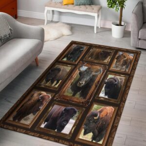 Native American Rug Native Rugs Bison Buffaloes Native American Area Rug 2 uihlem.jpg
