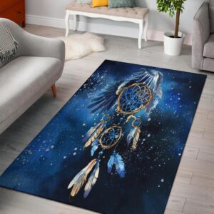 Native American Rug, Native Rugs, Blue Dreamcatcher…
