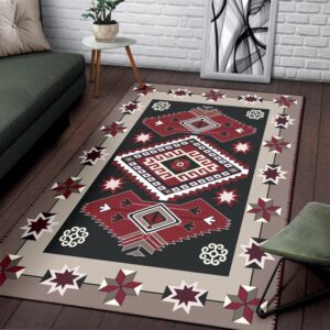 Native American Rug Native Rugs Ethnic Tribal Red Brown Pattern Native American Area Rug 4 qr3kru.jpg