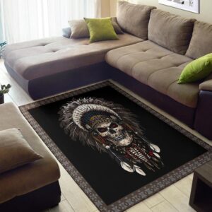 Native American Rug Native Rugs Feather Chief Skull Native American Area Rug 3 hiikne.jpg
