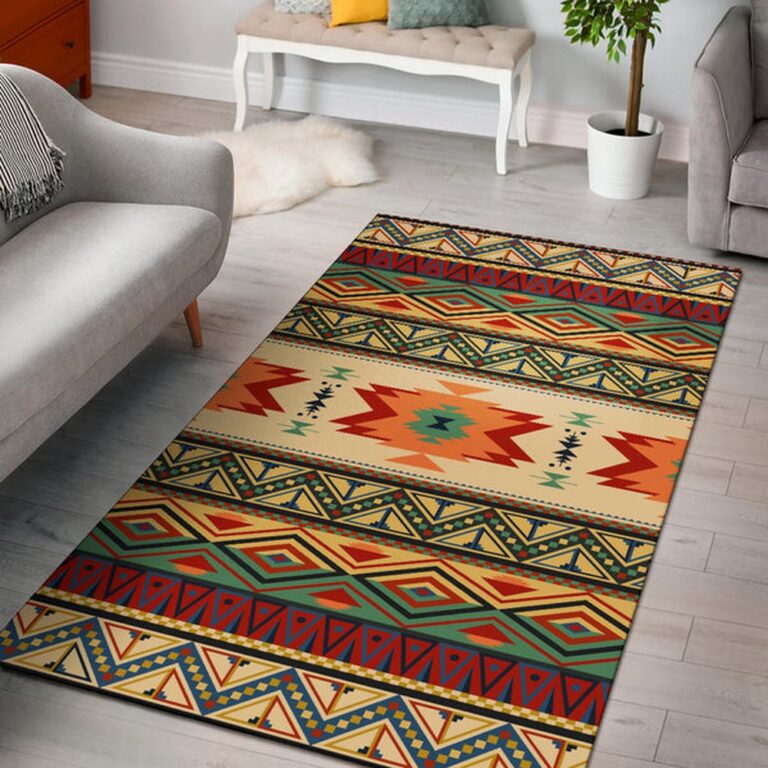 Native American Rug, Native Rugs, Geometric Pattern Design Native Area ...