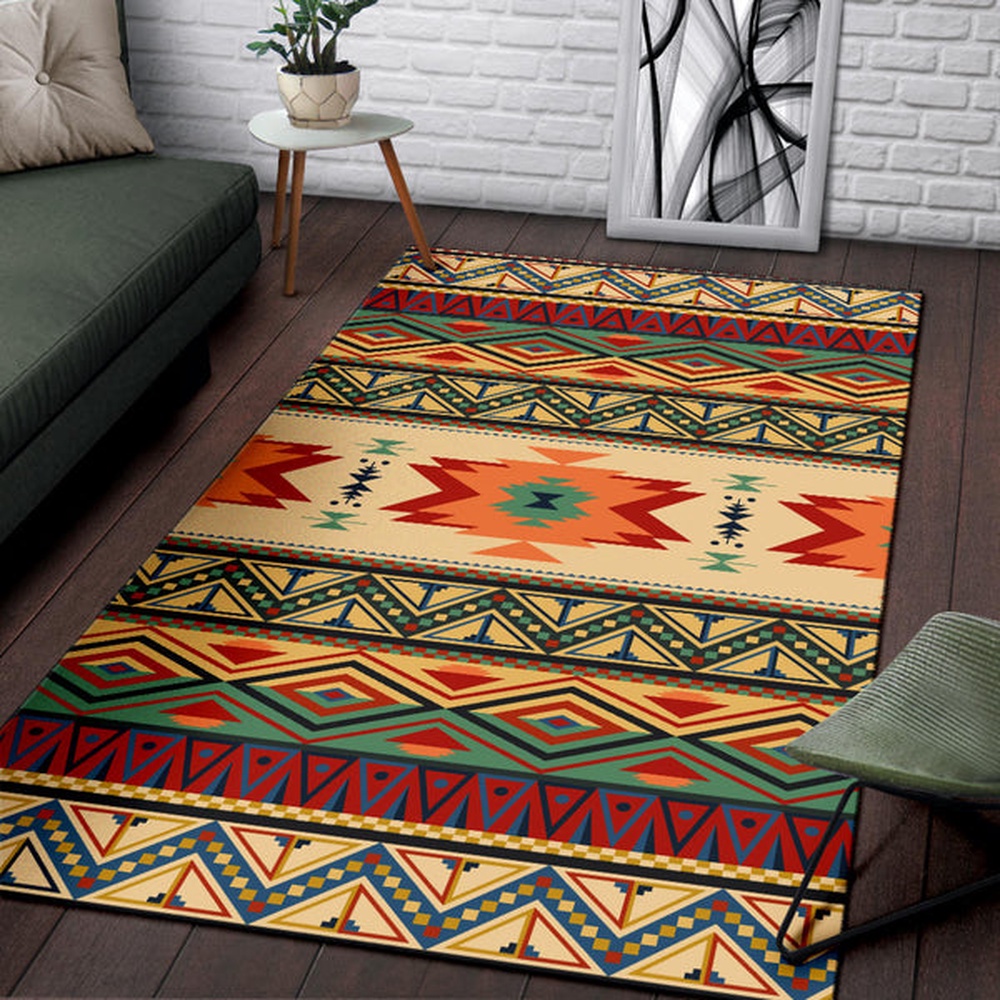 Native American Rug, Native Rugs, Geometric Pattern Design Native Area Rug Native American Rug, Native Rugs, Geometric Pattern Design Native Area Rug