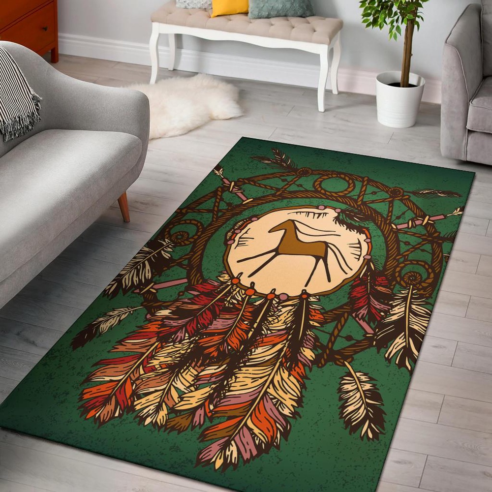 Native American Rug, Native Rugs, Green Horse Native American Pride Area Rug