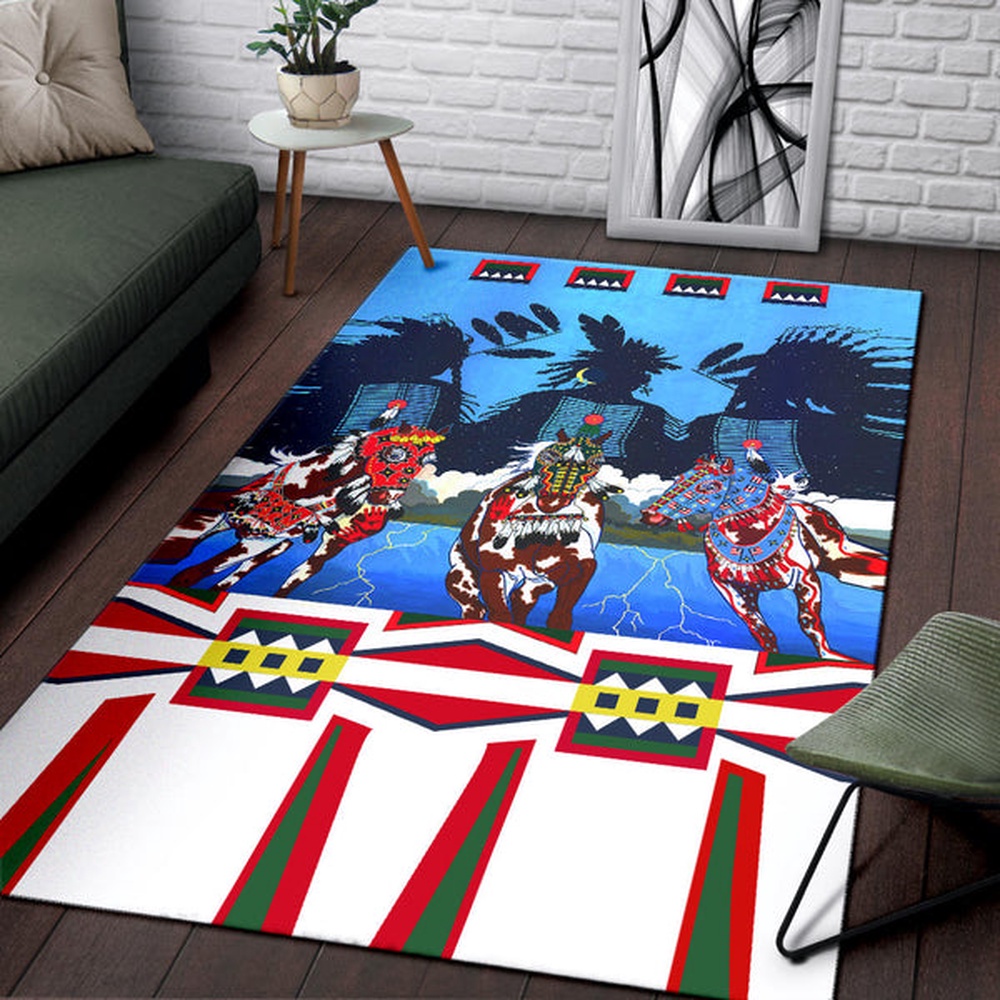 Native American Rug, Native Rugs, Horse Costumes Area Rug Native American Rug, Native Rugs, Horse Costumes Area Rug