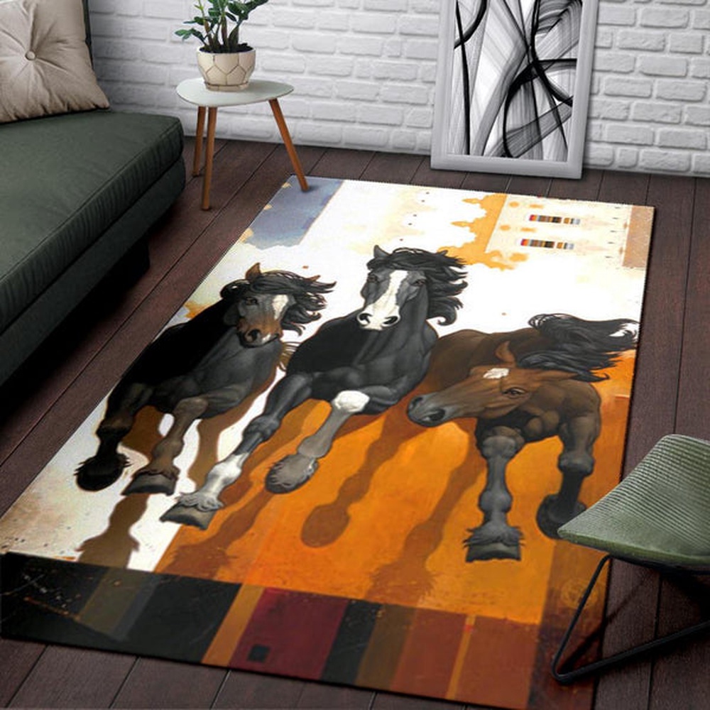 Native American Rug, Native Rugs, Horses Warrior Native American Pride Area Rug Native American Rug, Native Rugs, Horses Warrior Native American Pride Area Rug