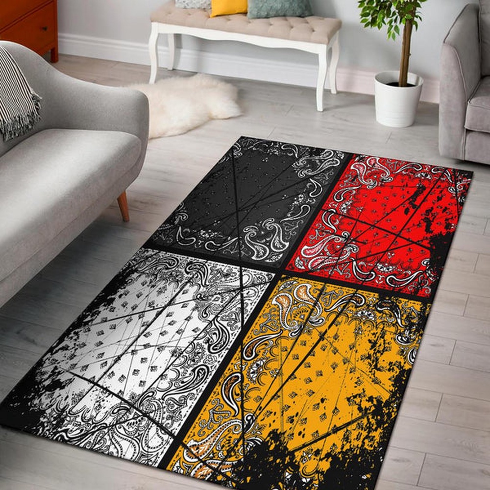 Native American Rug, Native Rugs, Medicine Wheels Flag Native American Area Rug